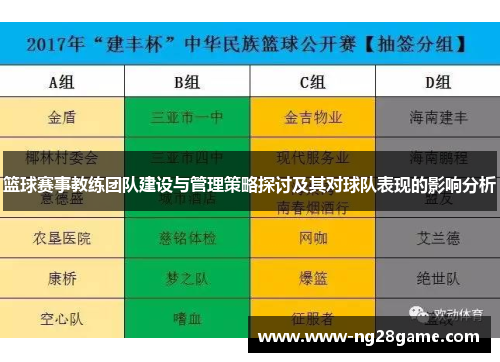 篮球赛事教练团队建设与管理策略探讨及其对球队表现的影响分析